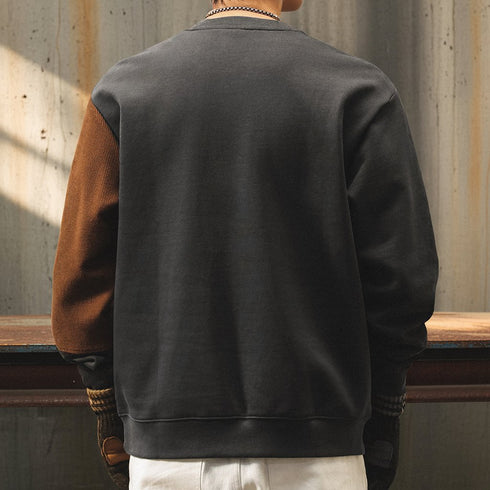 Bicolor Block Design Sweatshirt P1846